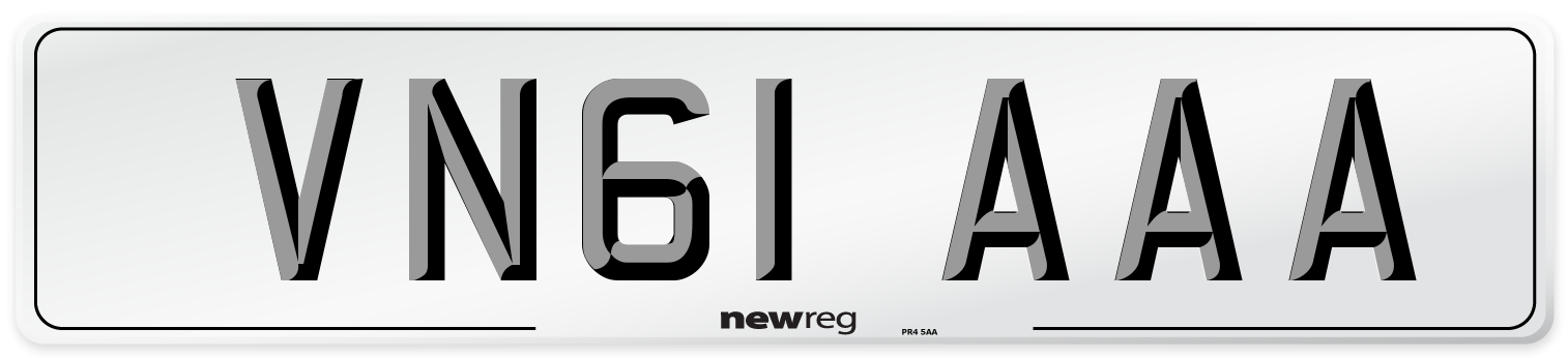 VN61 AAA Number Plate from New Reg